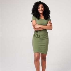 Pact Organic Green T-Shirt Dress